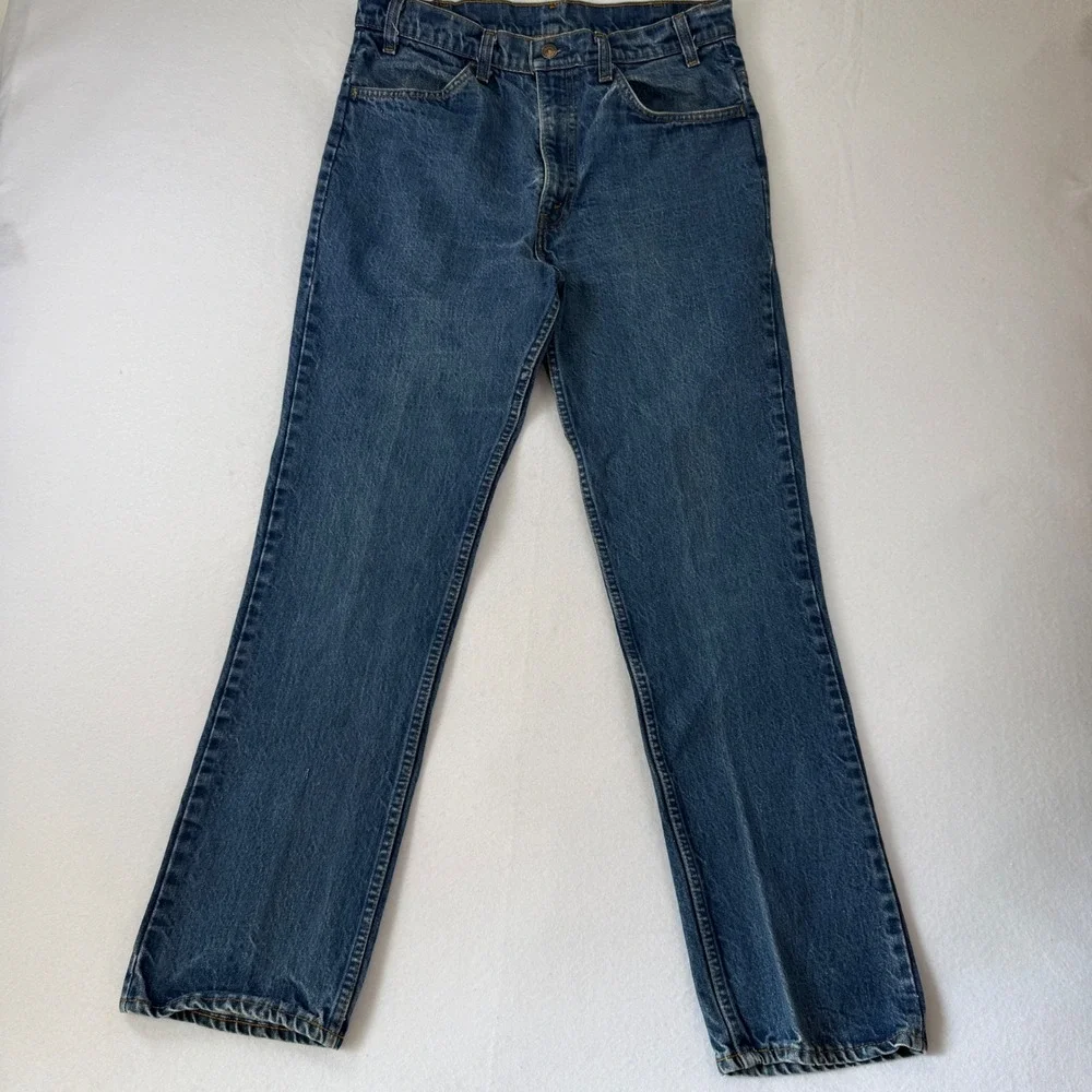 Vintage 80s Levis 519-0217 Orange Tab Jeans Mens 32x30 Made In USA Straight Leg